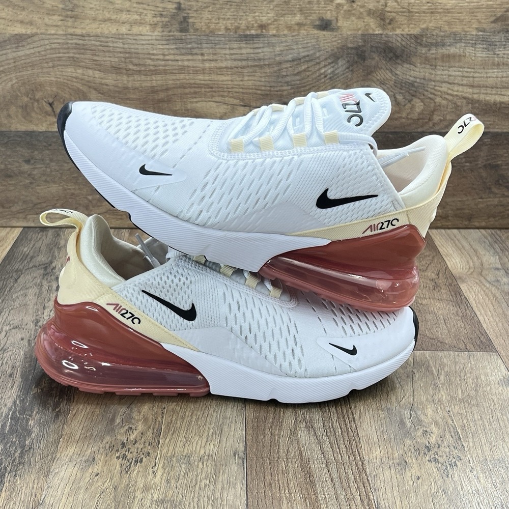 Nike Air Max 270 White Pail Ivory New AH6789 123 Women Sz 10 / Men Sz 8.5